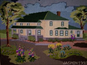 Kansas Farmhouse Needlepoint